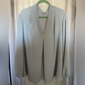 Bar III Periwinkle V-Neck Blouse (2X)